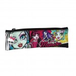 Trousse plate Monster High all stars 6 x 20 cm noir