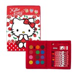 HELLO KITTY Mallette de peinture 24 pices