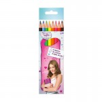 VIOLETTA Lot de 8 crayons de couleur