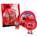 ANGRY BIRDS Ensemble djeuner : assiette - verre - couvert