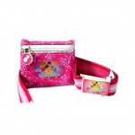 Ceinture �lastique Princesses Disney rose avec pochette