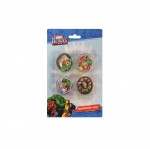 Lot de 4 tailles crayons MARVEL HEROES multicolore