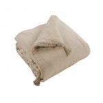 Edredon gaze de coton 150 x 150 cm Gaia ficelle