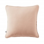 Coussin dhoussable 45 x 45 cm GAIA Rose  Gaze de coton avec passepoil lgant