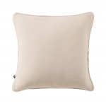 Coussin dhoussable 45 x 45 cm GAIA Beige  Gaze de coton avec passepoil lgant