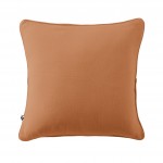 Coussin dhoussable 45 x 45 cm GAIA Abricot  Gaze de coton avec passepoil lgant
