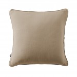 Coussin dhoussable 45 x 45 cm GAIA Ficelle  Gaze de coton avec passepoil lgant