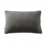 Coussin dhoussable 40 x 60 cm GAIA Anthracite  Gaze de coton avec passepoil lgant