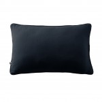 Coussin dhoussable 40 x 60 cm GAIA Bleu nuit  Gaze de coton avec passepoil lgant