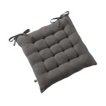 Assise matelasse 16 Points GAIA 40 x 40 cm  Gaze de Coton Unie granit