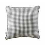 Coussin dehoussable en gaze de coton 45 x 45 cm Vickie vichy romarin