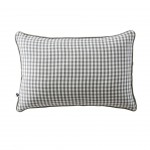Coussin dehoussable en gaze de coton 40 x 60 cm Vickie vichy romarin
