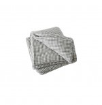 Bout de lit gaze de coton 90 x 200 cm Vickie vichy romarin