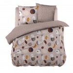 Housse de couette + taies 200 x 200 cm Sky dream planete