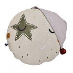 Coussin rond SKY DREAM 40 cm  Dhoussable, 100% coton