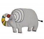Coussin lgant en Forme dlphant 50 x 35 cm  Collection SAVANE