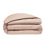 Housse de couette en percale de coton 260 x 240 cm rose