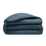 Housse de couette en percale de coton 260 x 240 cm emeraude