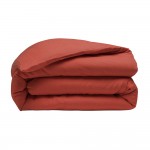 Housse de couette en lin lav� 240 x 220 cm Paprika