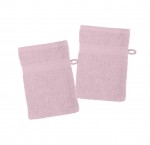 Lot de 2 gants de toilette 15 x 21 cm Laguna rose