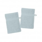 Lot de 2 gants de toilette 15 x 21 cm Laguna bleu clair