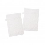 Lot de 2 gants de toilette 15 x 21 cm Lylia ecru