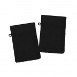 Lot de 2 gants de toilette 15 x 21 cm Lilas noir