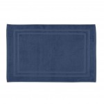 Tapis de bain en coton 45 x 70 cm Lilas bleu marine