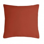 Coussin polyester uni 40 x 40 cm Pop color terracotta