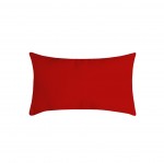 Coussin polyester uni 30 x 50 cm Pop color rouge