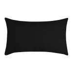 Coussin polyester uni 30 x 50 cm Pop color noir
