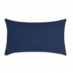 Coussin polyester uni 30 x 50 cm Pop color p�trole