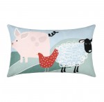 Coussin dehoussable 30 x 50 cm Les animaux de Tom