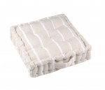 Coussin de sol 45 x 45 cm St Trop blanc