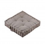 Coussin de sol gaze de coton 45 x 45 cm Pop colors beige sable