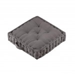 Coussin de sol gaze de coton 45 x 45 cm Pop colors taupe