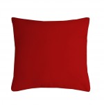 Coussin polyester uni 60 x 60 cm Pop color rouge