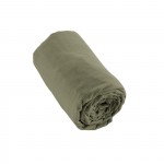 Drap housse flanelle 140 x 190 cm Candice romarin