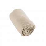 Drap housse flanelle 140 x 190 cm Candice sable