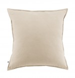 Taie d'oreiller flanelle 63 x 63 cm Candice Sable