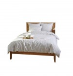 Parure de lit a rayures 220 x 240 cm beige