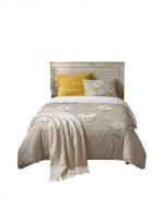 Parure de lit 220 x 240 cm Marguerite beige