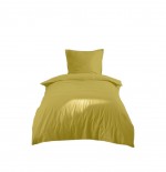 Parure de lit 140 x 200 cm Cocon moutarde