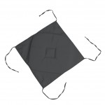 Galette de chaise 4 rabats 40 x 40 cm Nelsen anthracite