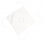Galette de chaise 4 rabats 40 x 40 cm Nelsen blanc