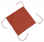 Galette de chaise 4 rabats 40 x 40 cm Nelsen terracotta