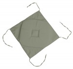 Galette de chaise 4 rabats 40 x 40 cm Nelsen sauge