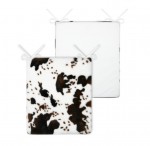 Assise de chaise 38 x 38 cm imprim Vache brun