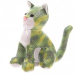 1001KDO POUR LA MAISON Presse-papier Chat vert 15 cm