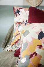 Coussin dehoussable en gaze de coton Leane